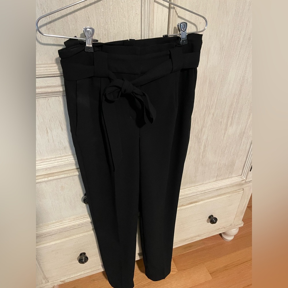 Express Ankle high rise dress pants with belt